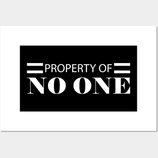 Property of no one Posters and Art